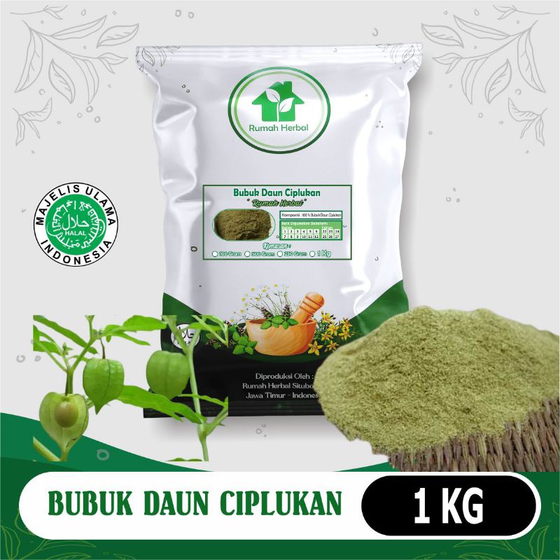 

Bubuk daun ciplukan murni kemasan 1kg