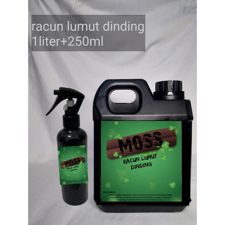 RACUN LUMUT DINDING 1L+250ML membasmi lumut dinding kamar mandi dan di tempat lembab