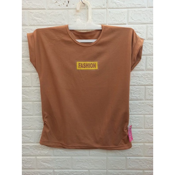 Tshirt kaos ladies cewek fashion coklat