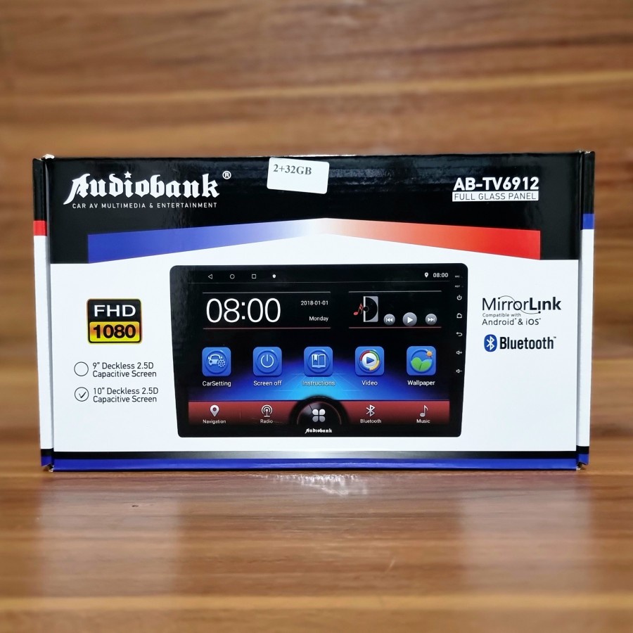 Audiobank Headunit Android 10 inch Premium RAM 2/32 GB