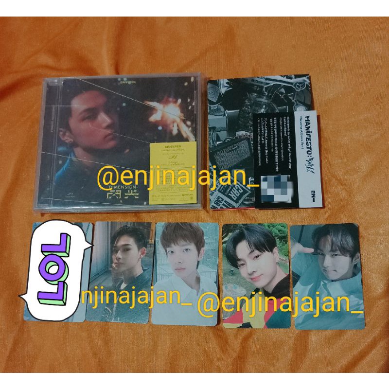 READY PC ENHYPEN JW SILAU NI-KI WV SOLJAK SENKOU JAY