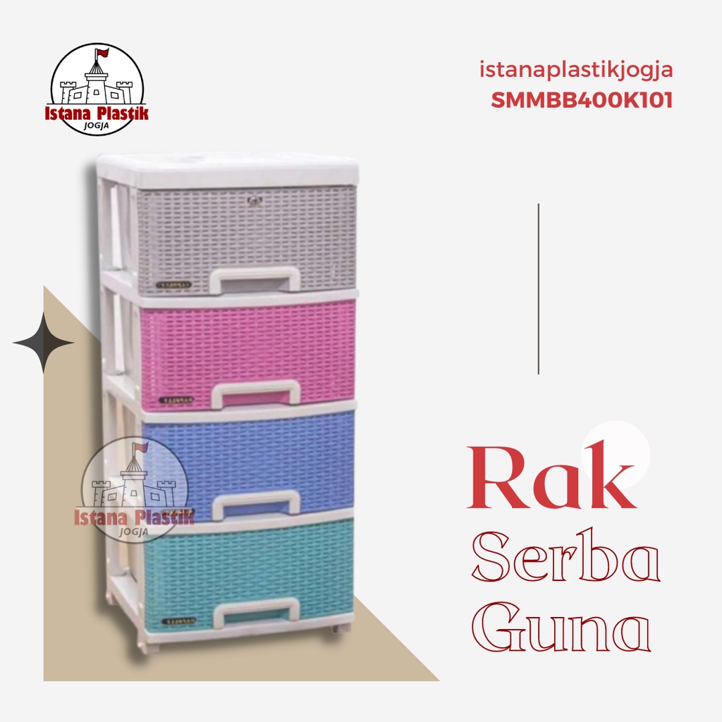 Lemari Plastik Laci Napolly Contan 400 K1