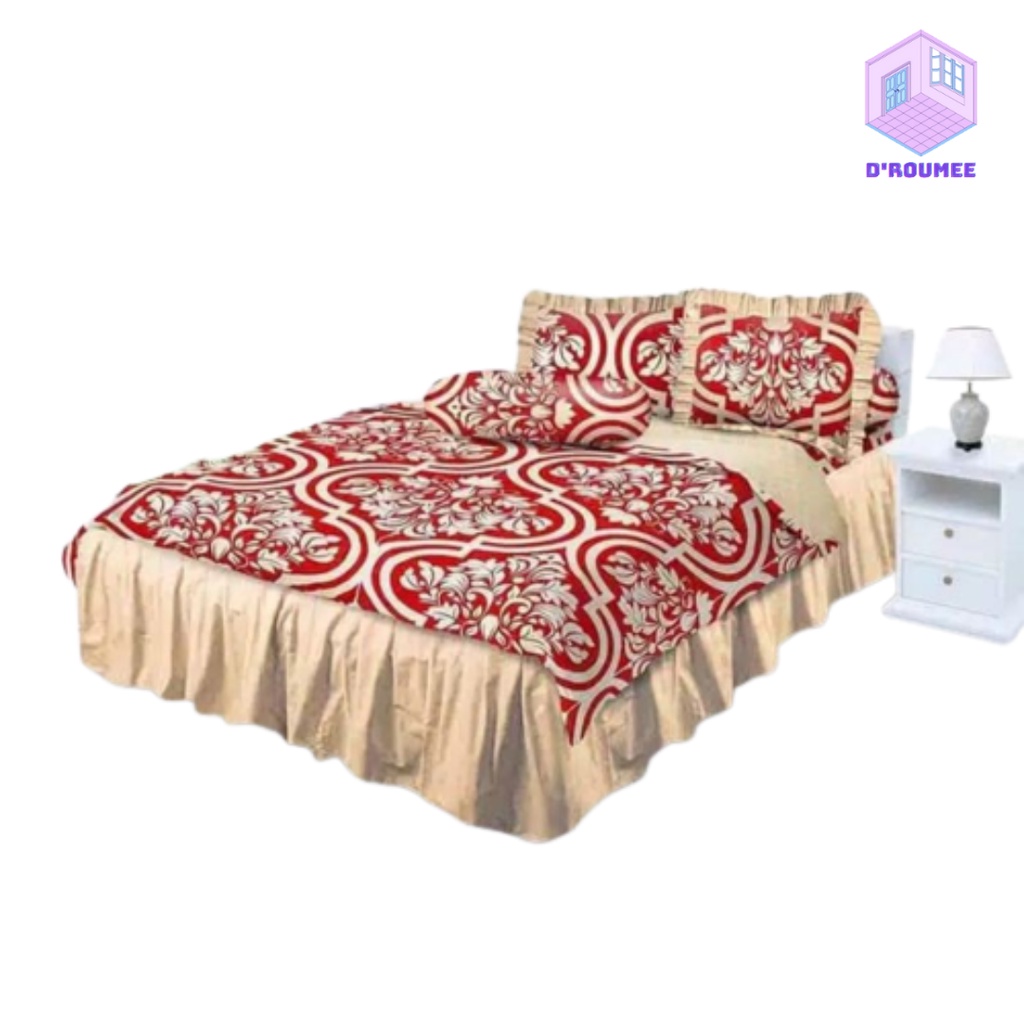 Sprei Rumbai All New My Love Victorian Ukuran 160x200 Queen & 180x200 King Tinggi 30 Sprey Flower Se