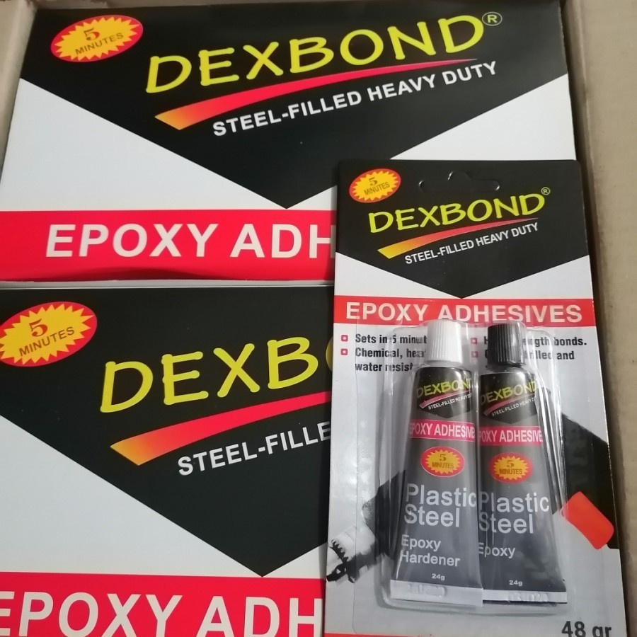 Lem Kawin Besi Campur Dextone Dexbond 48 Gram Lem Hitam Epoxy