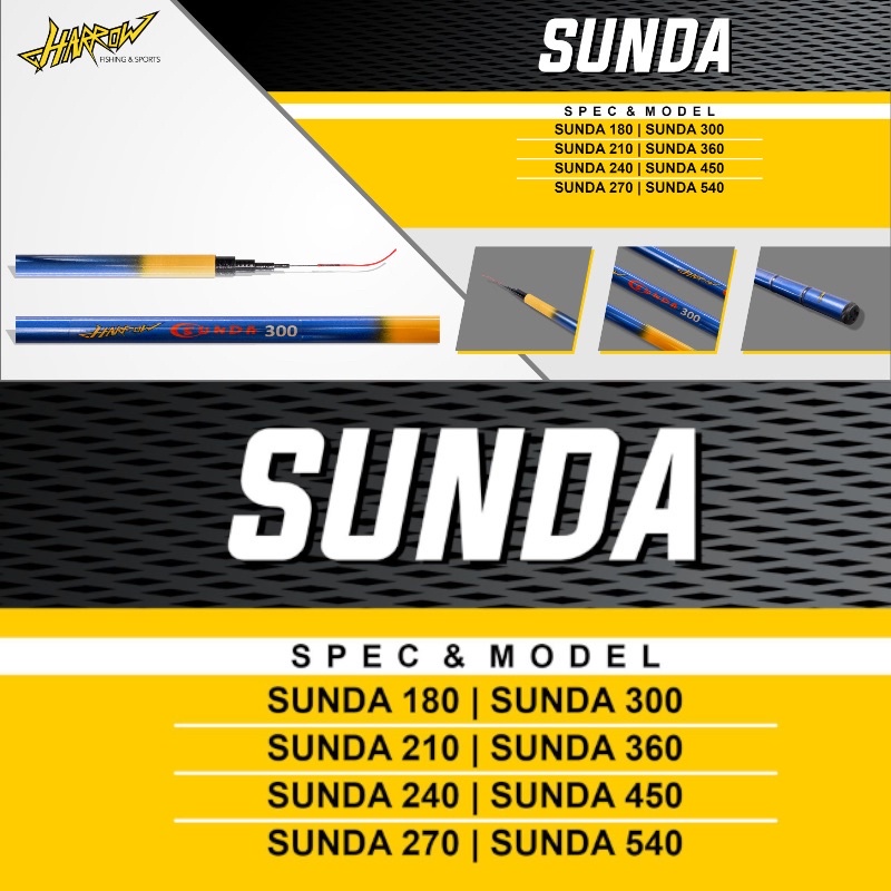 Joran Tegek Murah 450-180cm Harrow Sunda