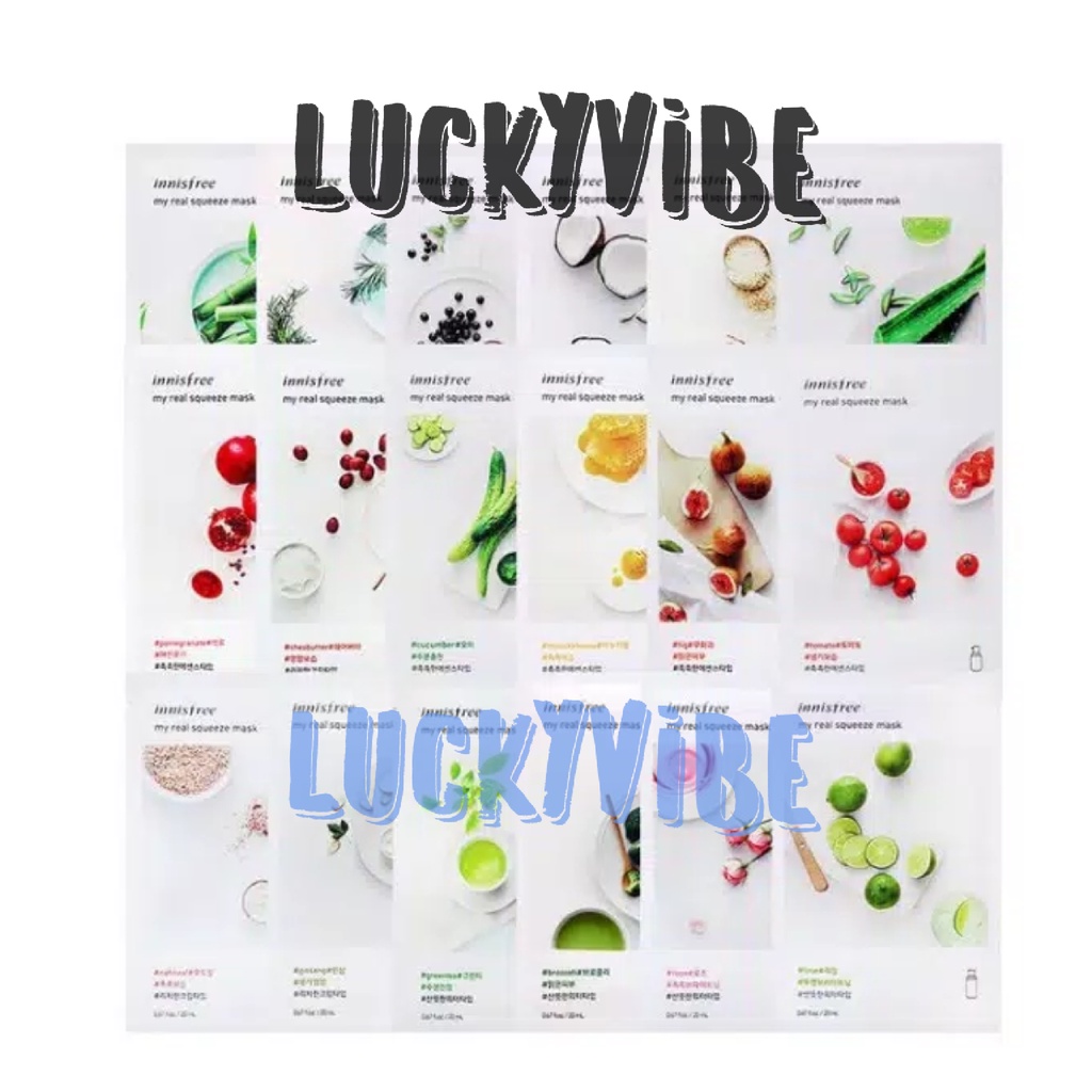

Innisfree My Real Squezee Korea Original Mask Sheet LUCKYVIBE