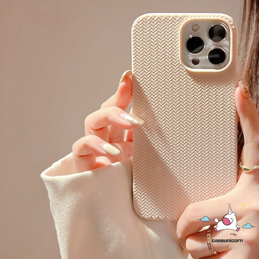 Soft Case Rajut Motif Sweater Untuk iPhone 11 12 13 14 Pro MAX 7 Plus 8 Plus SE 2020