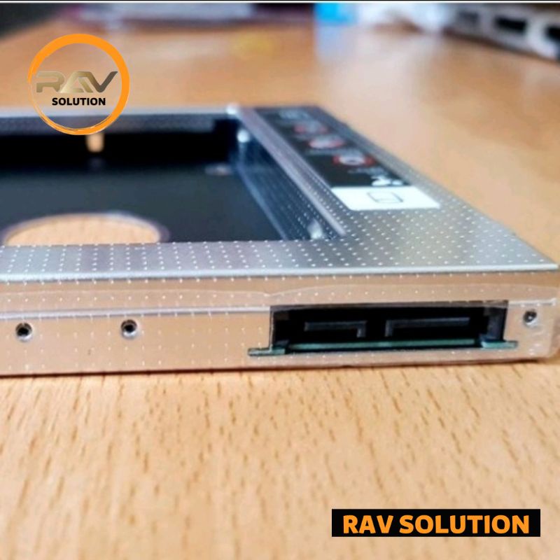 HARDISK CADDY 9.5 MM UNTUK PENGGANTI CD ROOM RAV SOLUTION