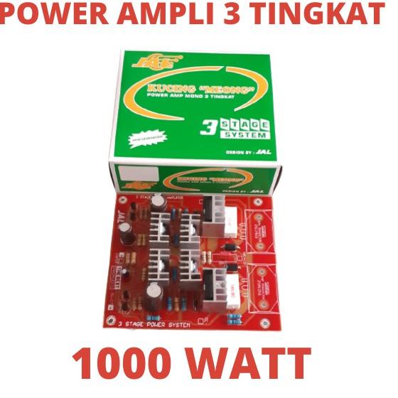 MALL KIT POWER MONO 3 TINGKAT KUCING MEONG DRIVER AMPLI 1000WATT 1000W W 1000 WATT AMP AMPLIFIER EMP