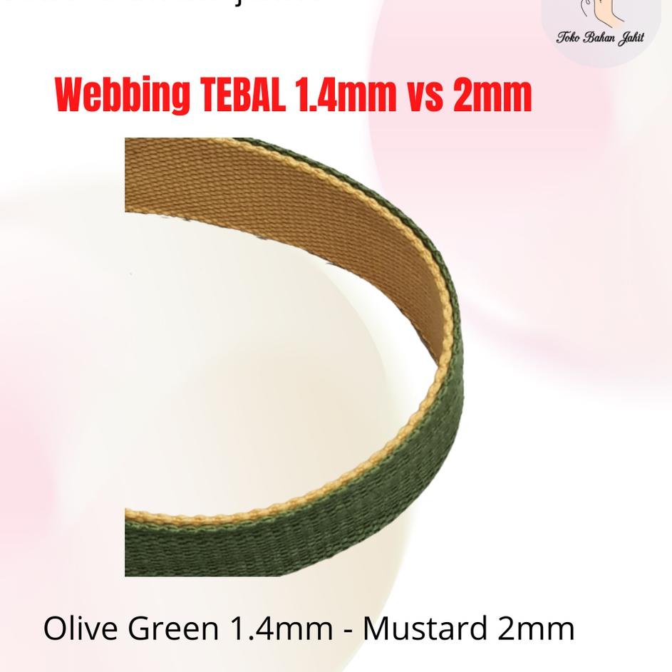 Lebih Meriah Webbing Katun 3,8 cm (per 5m) Tebal 2mm | Part1