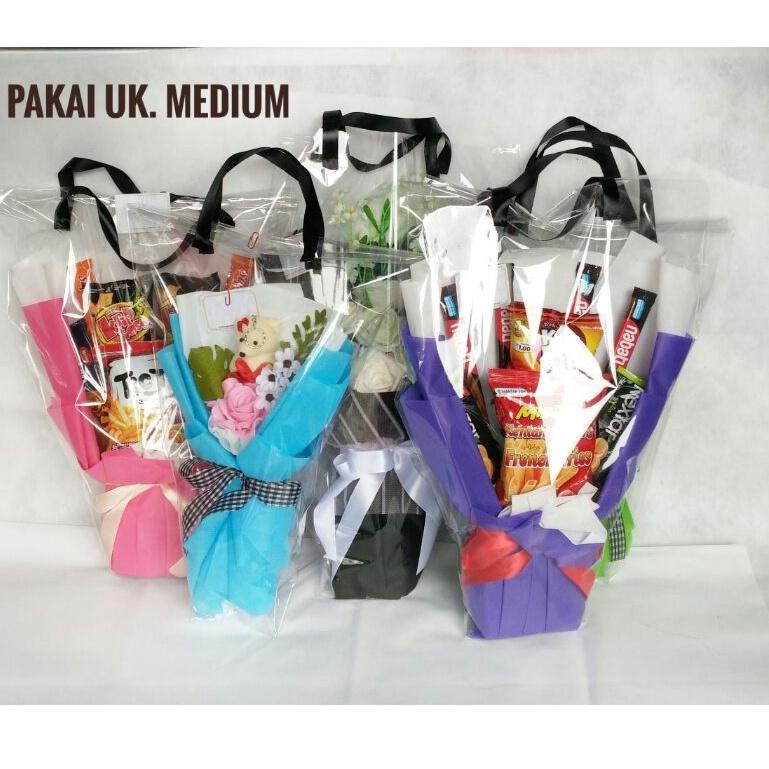㍼ Plastik OPP tebal bungkus buket | plastik tebal (hanya kantong belum ada pita) ↻