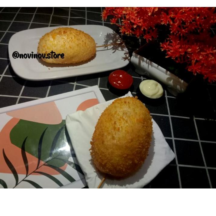 

[RE⚡TOCK! [ORIGINAL]]CORNDOG MOZARELLA UKURAN BIG (min pembelian 2pcs) korean food/makanan Korea/Frozen food/Moreng