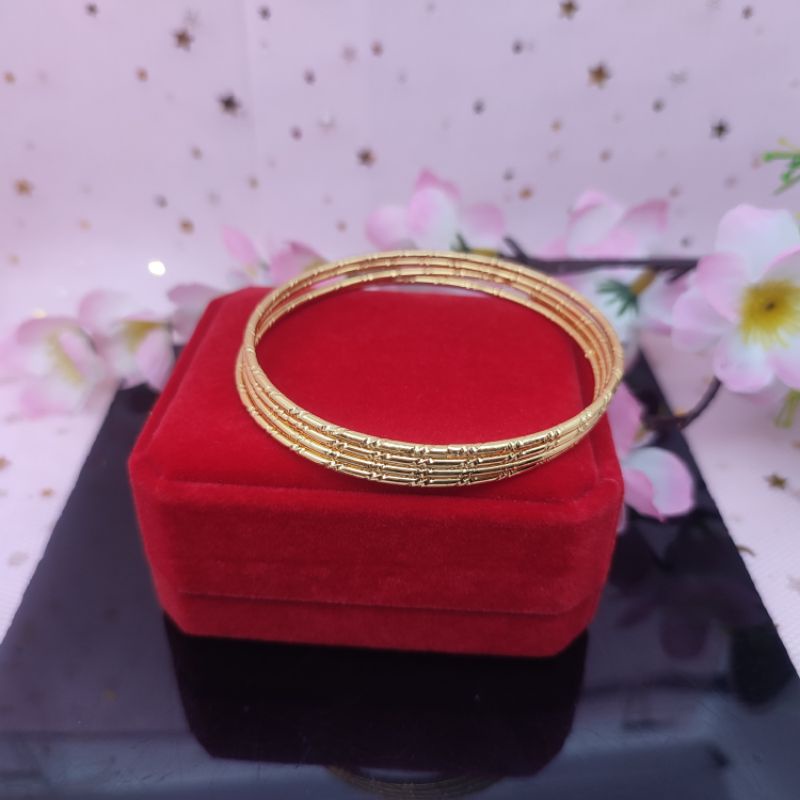 Gelang xuping dewasa Keroncong  Rose Gold dan gold isi 4 Pcs COD