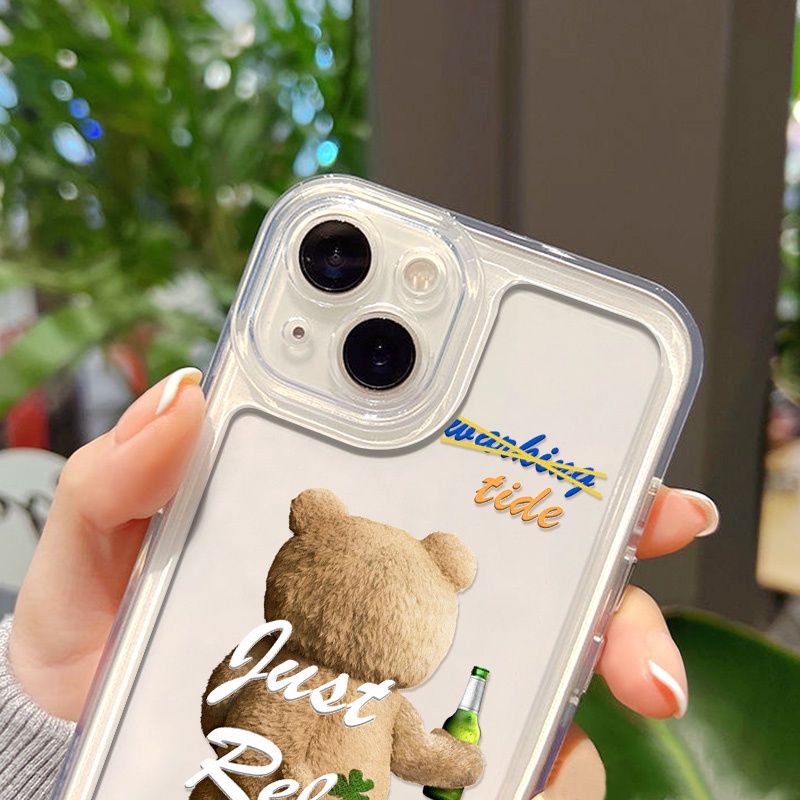 Case Bahan Akrilik TPU Transparan Tahan Banting Untuk iPhone 14 13 12 11 Pro Max XS Max XR X 14 8 7 Plus SE 2020 2022