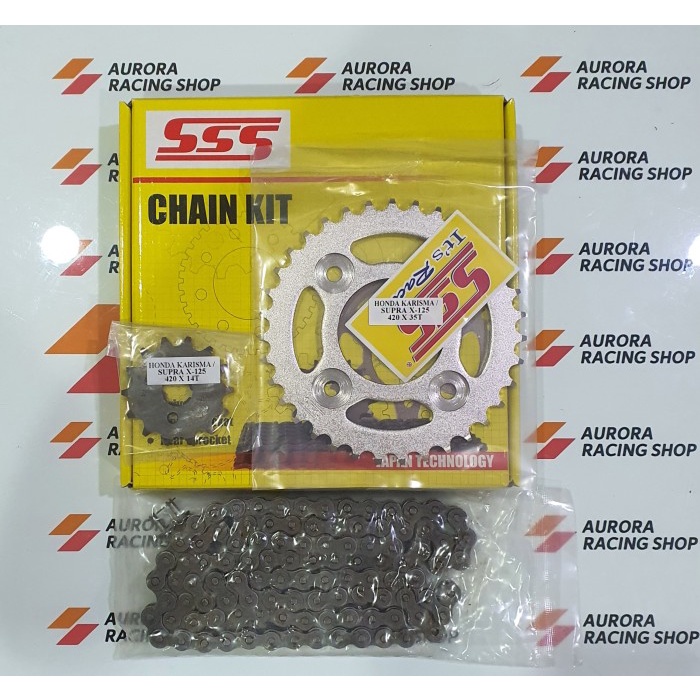 Gear Set Honda Supra X 125 - SSS Chain Kit
