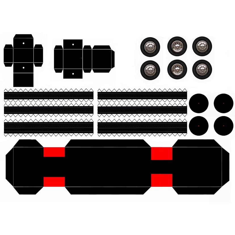 DIY Miniatur Bus Haryanto Bani Jawi Skala 30 Papercraft