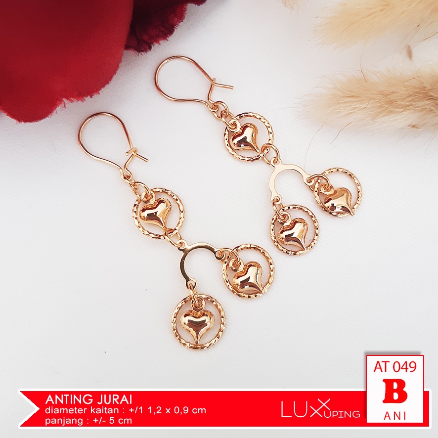AT 049 Anting Panjang Wanita PErmata Zikron Aksesoris Xuping Dewasa Luxx Xuping