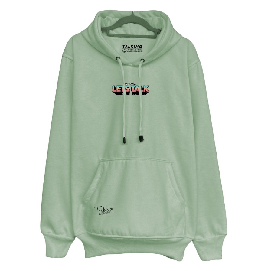 Sweater Hoodie Pria Distro Sweatshirt Hodie Jumper Flece Tebal Hijau Mint Switer Korean Street Style Suiter Oversize