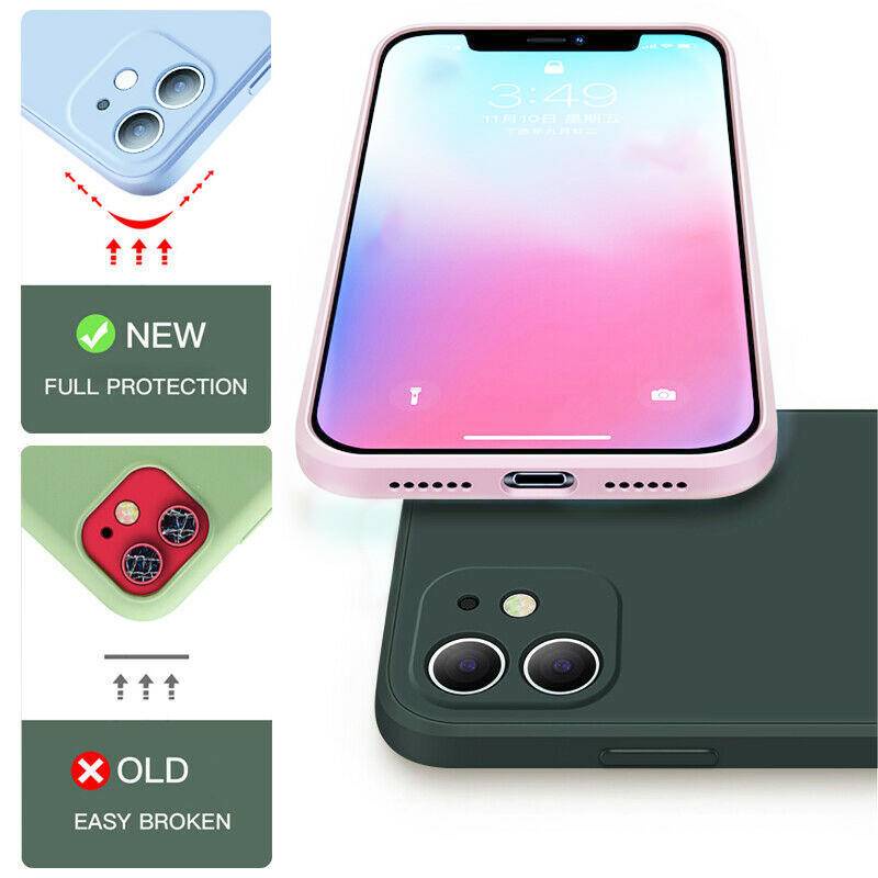 Soft Case Pelindung Lensa Bahan Silikon Anti Retak Untuk iPhone 11 12 13 Pro Max Mini 6 6s 7 8 Plus SE 2020 2022 X Xs XR Max