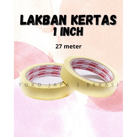 

LAKBAN KERTAS 1 INCH / 2.5CM SAZANAMI