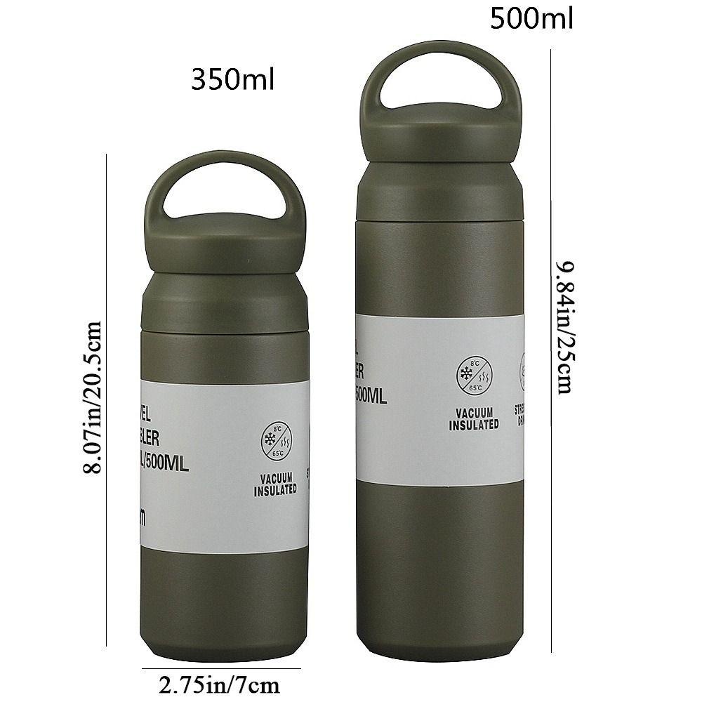 【 ELEGANT 】 Termos Portable Fashion Untuk Perlengkapan Minum Travel Kantor Anti Bocor Double Wall Coffee Mug