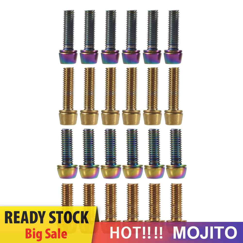 6Pcs Sekrup Stem Stang Sepeda MTB Bahan Stainless Steel