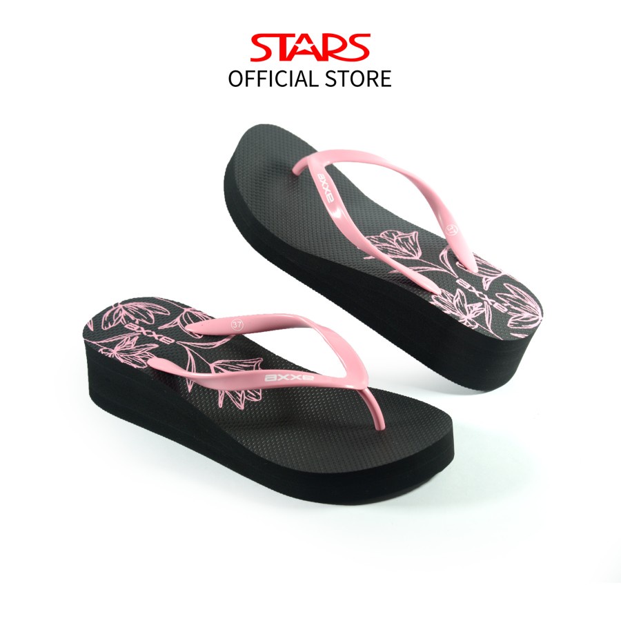 BEST PRODUCT | PREMIUM PRODUCT | SALE   AXXE Sandal Jepit Wedges Wanita Jessie Pink  [ - Paling Dica