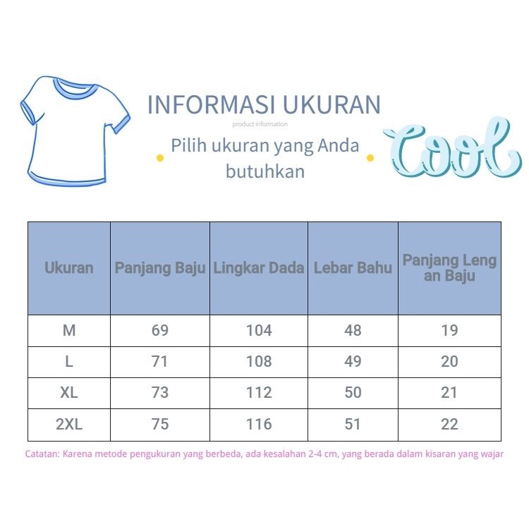 EUNII T-shirt Lengan Pendek Design sense English Korean Style/Kaos Atasan Wanita/Baju Kaus Oversize Wanita