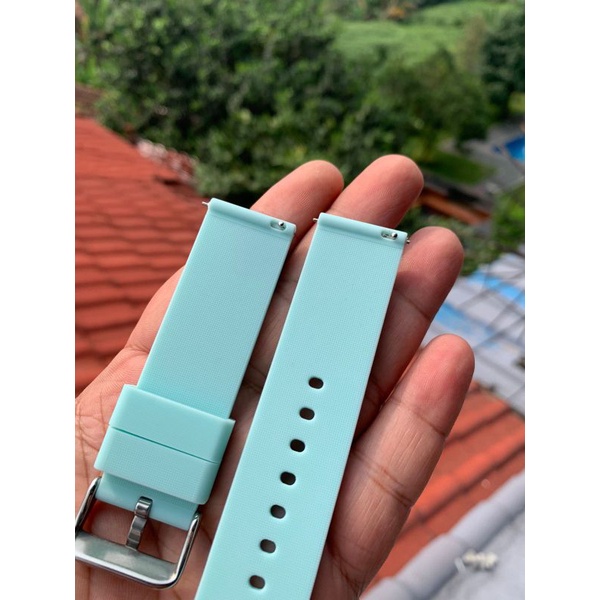 Strap tali jam tangan Silikon Biru soft smartwacth 22mm