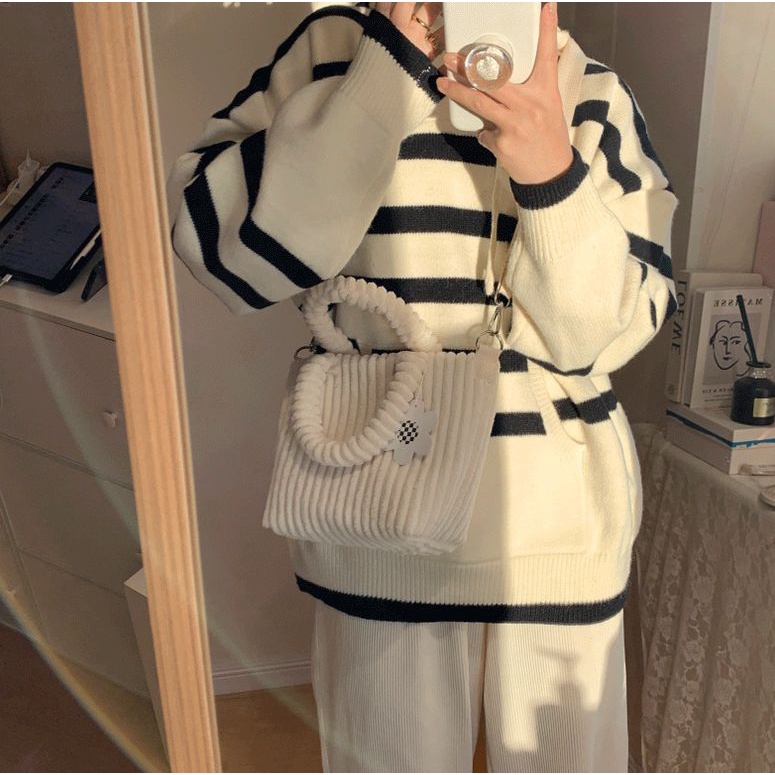 Tas Selempang Wanita Dompet Hp Cewek Tas Kecil Jinjing totebag tote FT47 18 x 20 x 11 cm