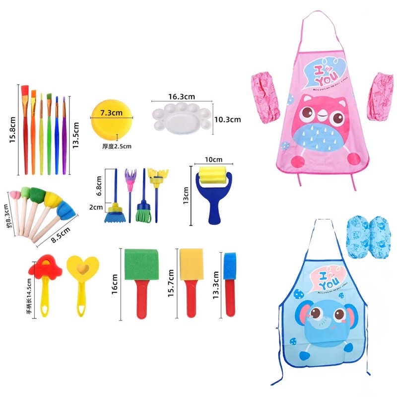 

bib children art craft sets painting set menggambar