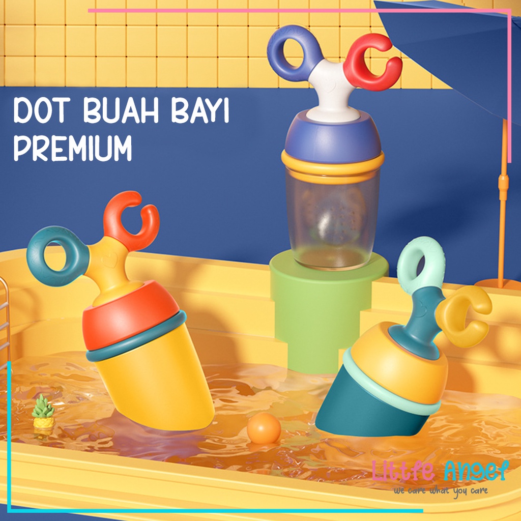 DOT BUAH EMPENG BAYI MPASI Multifungsi Mainan Gigitan Anak Bayi Baby Fruit Feeder Rattle Pacifier Original BPA FREE PREMIUM