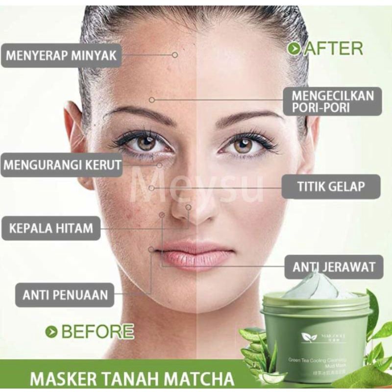 Aschosme  Meidian Green Tea  Mud Cooling Clay Mask