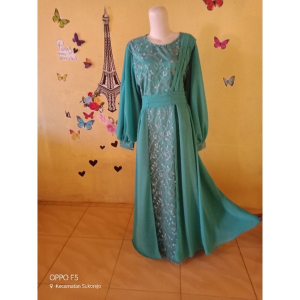 gamis lebaran terbaru gamis moderen