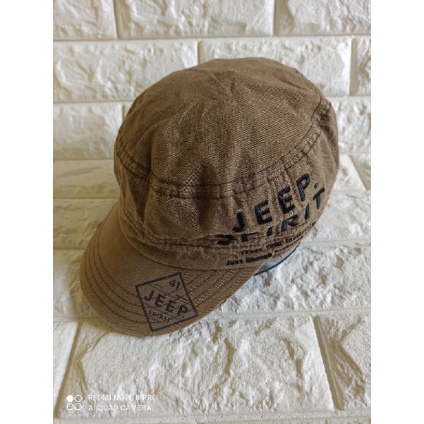 Topi second murah Jeep Spirit embroidery comando ripped cap 2nd.used.PL