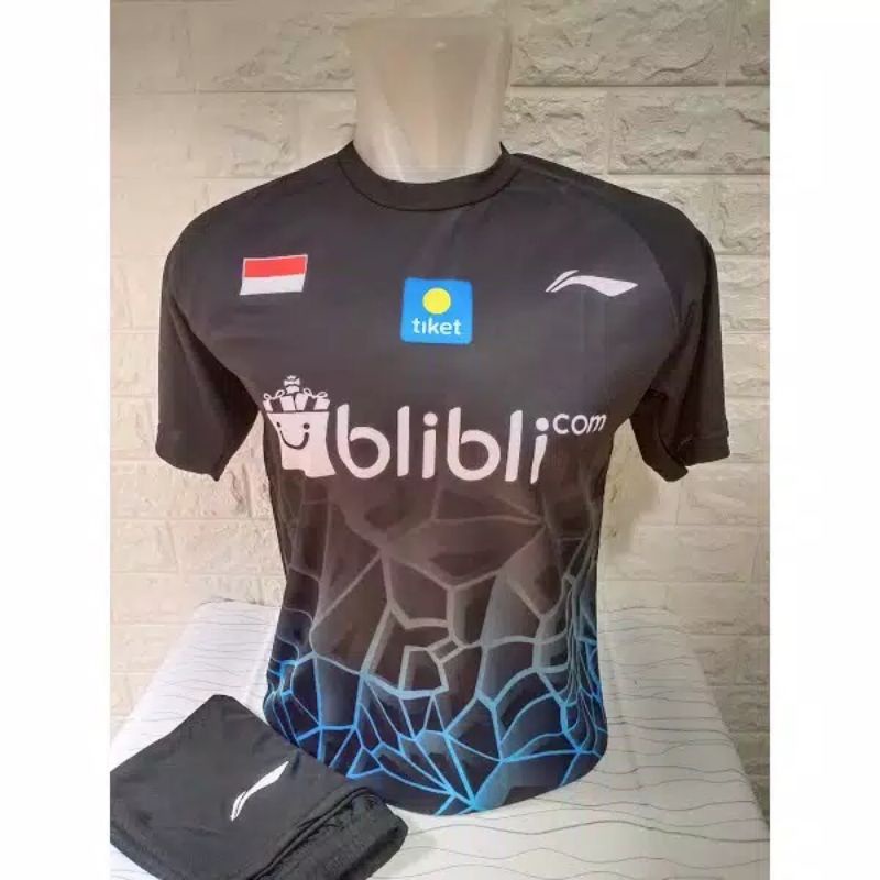 BAJU BADMINTON DEWASA/SETELAN BADMINTON L150BLI LINING