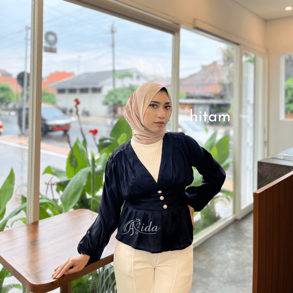 Lily Blouse Rayon Premium Lengan Panjang