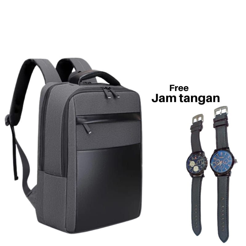 GTM_Tas Ransel Pria Distro Bandung Tas Punggung Backpack Fashion Kuliah/Kantoran