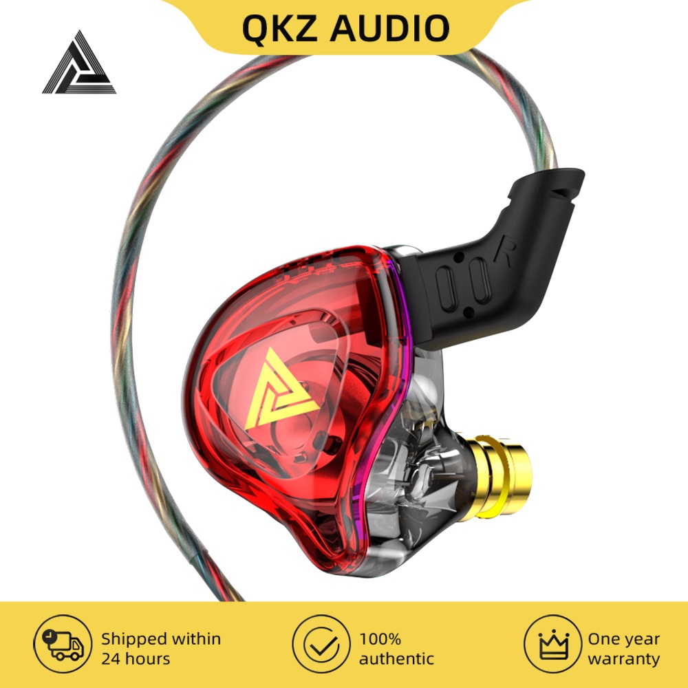 Qkz AK6 DMX EDX Earphone In Ear HIFI Bass Dinamis 1DD Dengan Fitur Noise Canceling ZST ZSX