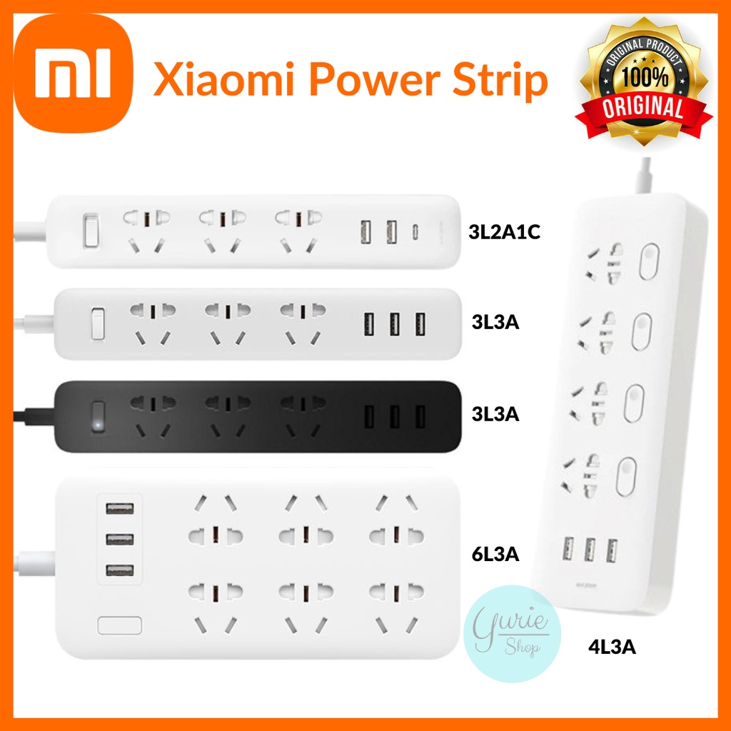 XIAOMI Smart Power Strip Plug Adapter/Stop Kontak Colokan Listrik Xiaomi