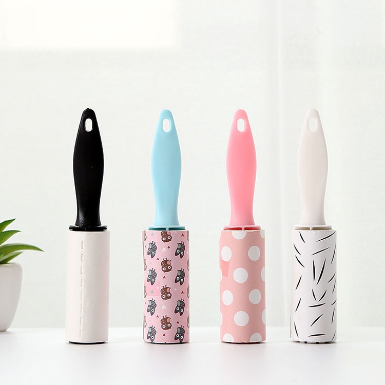 Sticky Mini Portable Lint Remover Roller Untuk Rambut Hewan Peliharaan Dengan Satu Isi Ulang Lint Roller