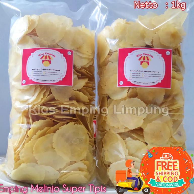 

ㆊF Emping Melinjo Super Tipis Mentah 1kg NEW ARRIVAL 3185 ✦
