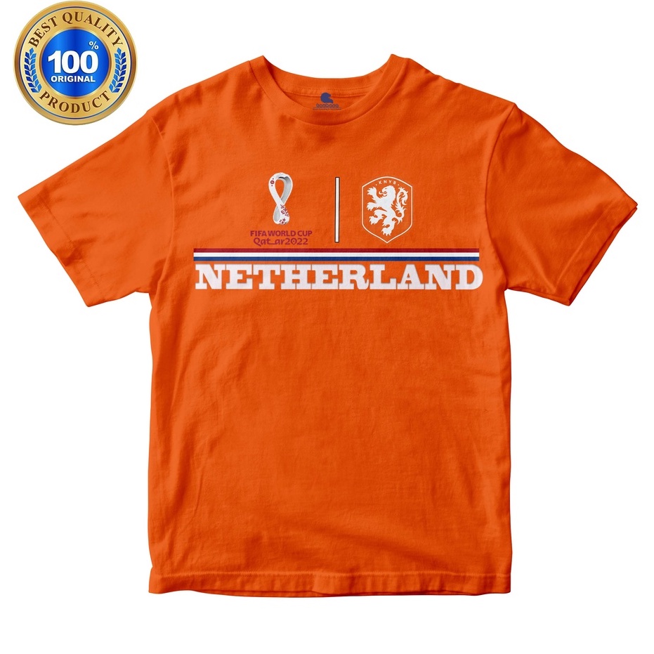 KAOS ANAK DAN DEWASA SPESIAL PIALA DUNIA NETHERLAND BAHAN COTTUN