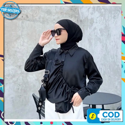 Kemeja Wanita Kekinian Terbaru 2022 2023 Murah Kameja Oversize Ootd Cewek Remaja Perempuan Blouse Ke