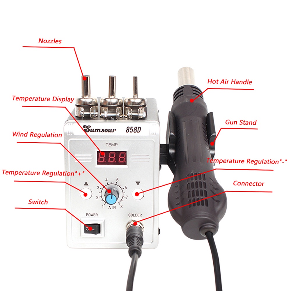 SOLDER BLOWER 858D HOT AIR SOLDER UAP BLOWER ORIGINAL BLOWER 858D 858D+ Solder Uap Blower/Blower Uap 858D 858D+