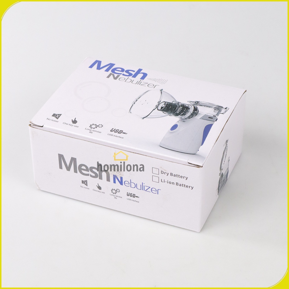 Alat Terapi Pernafasan Asma Inhale Nebulizer TaffOMICRON YM 3R9 White