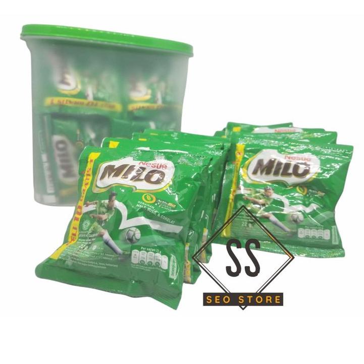 

limited STOCK!Milo renteng 22g,2 renteng free box/toples/gelas (mohon pakek Buble wrap)|SQ3