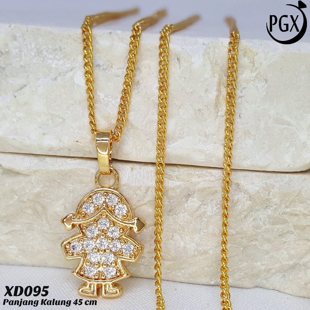 PGX Kalung Wanita Xuping Perhiasan Lapis Emas Aksesoris Fashion Premium - XD095