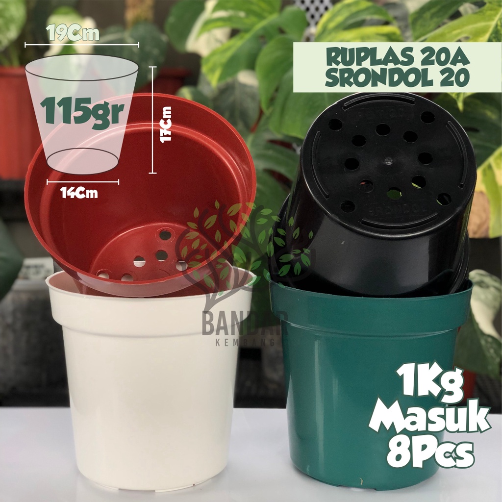 Pot Tinggi Srondol 20 Warna Pot Tanaman Hias Bunga Tinggi