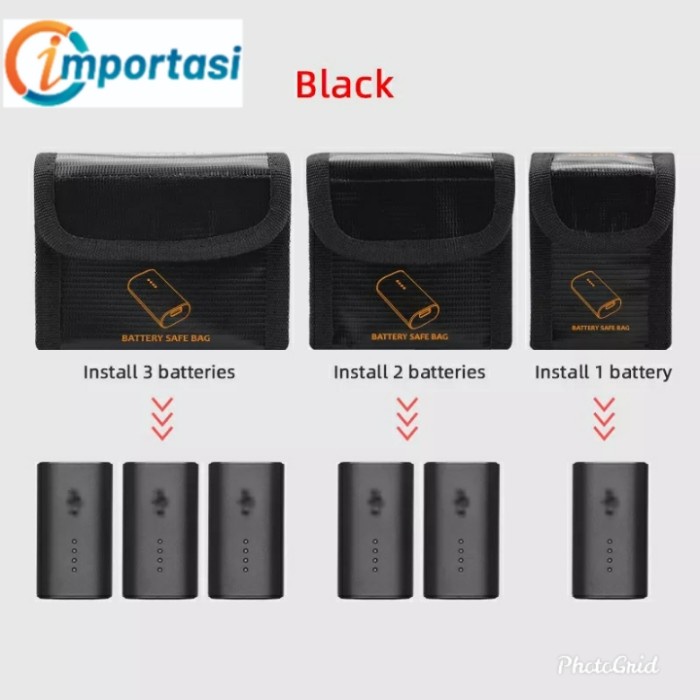 LiPo Battery Safety Bag DJI GOGGLES V2 FPV Tas Baterai Safe Anti Ledak Kotak Batere